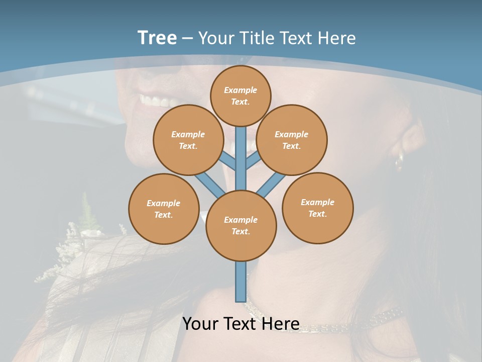 Loving Middle Age Couple Looking Toward The Future PowerPoint Template