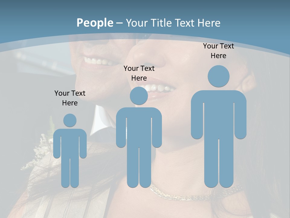 Loving Middle Age Couple Looking Toward The Future PowerPoint Template