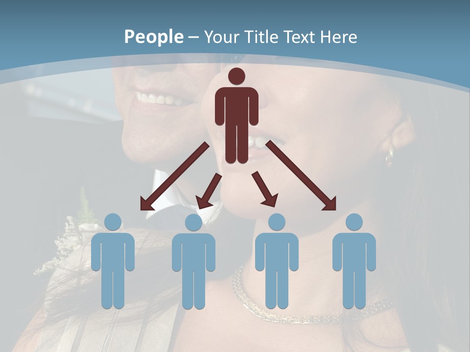 Loving Middle Age Couple Looking Toward The Future PowerPoint Template