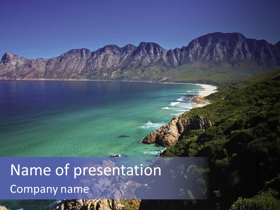 Gordons Bay Near Cape Town South Africa PowerPoint Template