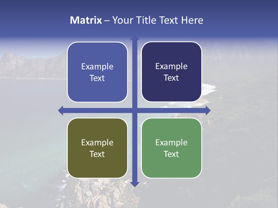 Gordons Bay Near Cape Town South Africa PowerPoint Template