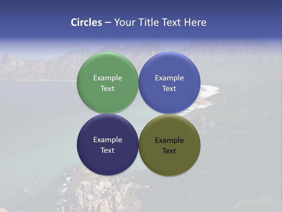 Gordons Bay Near Cape Town South Africa PowerPoint Template