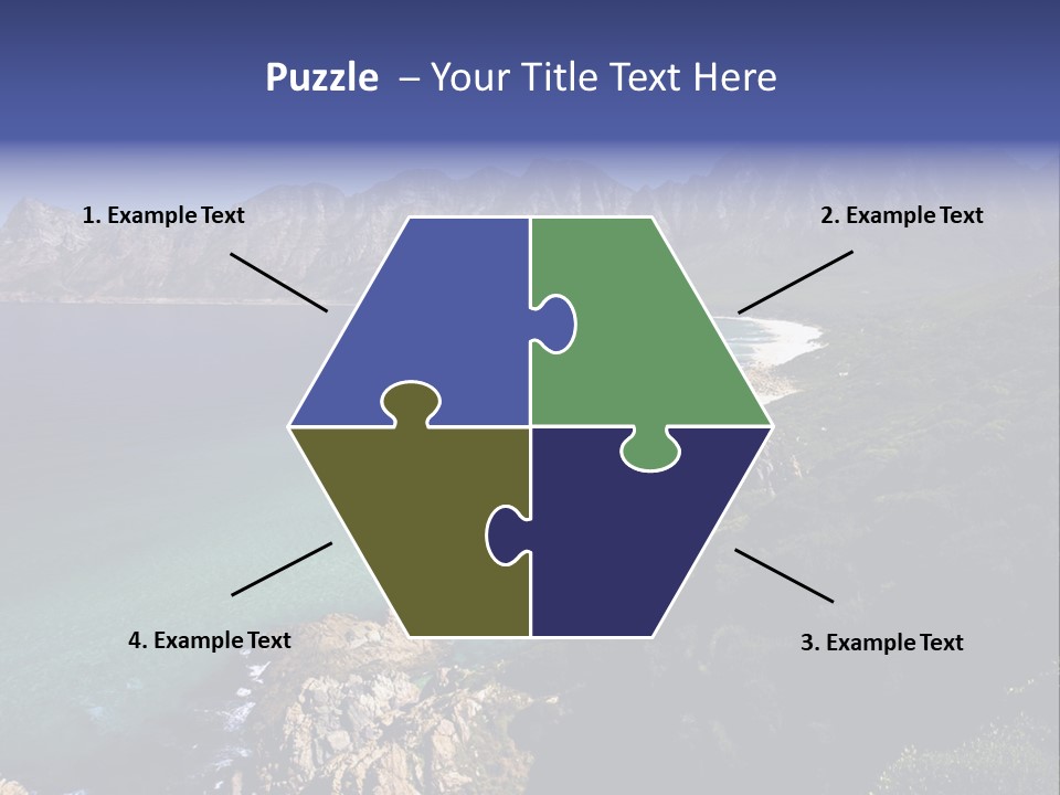 Gordons Bay Near Cape Town South Africa PowerPoint Template