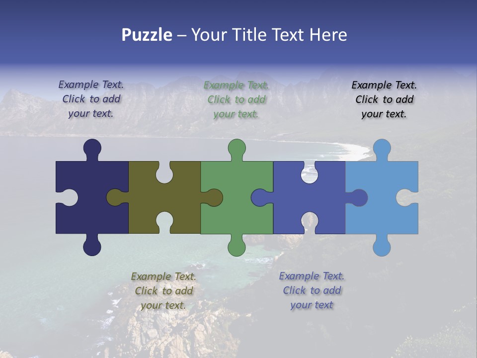 Gordons Bay Near Cape Town South Africa PowerPoint Template