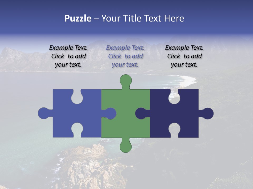 Gordons Bay Near Cape Town South Africa PowerPoint Template