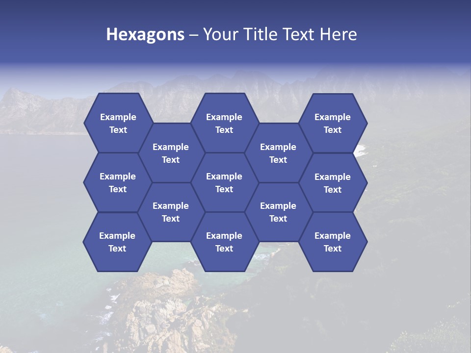 Gordons Bay Near Cape Town South Africa PowerPoint Template