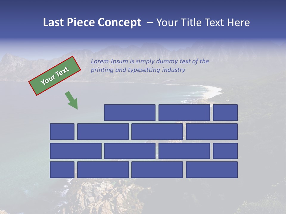 Gordons Bay Near Cape Town South Africa PowerPoint Template