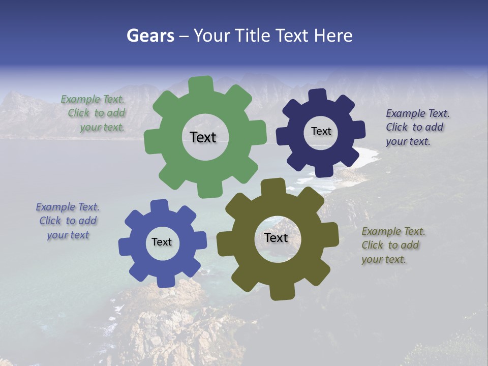 Gordons Bay Near Cape Town South Africa PowerPoint Template