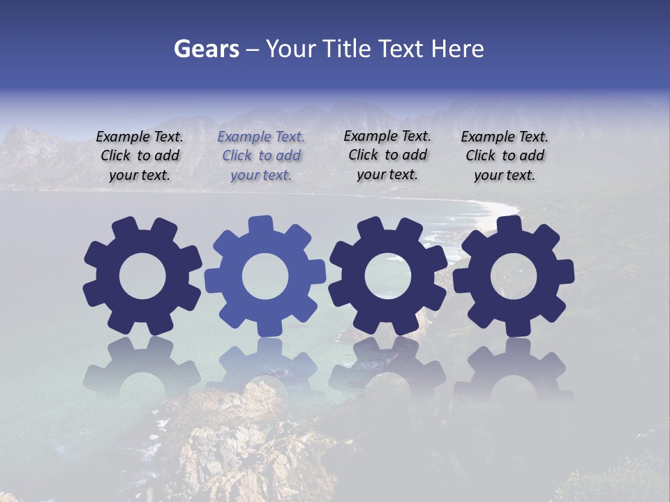 Gordons Bay Near Cape Town South Africa PowerPoint Template