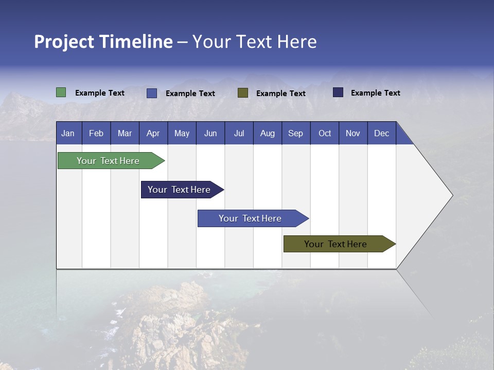 Gordons Bay Near Cape Town South Africa PowerPoint Template