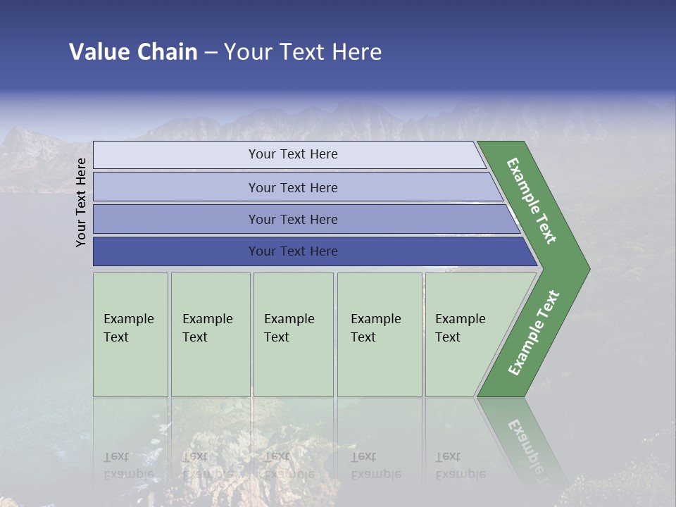 Gordons Bay Near Cape Town South Africa PowerPoint Template