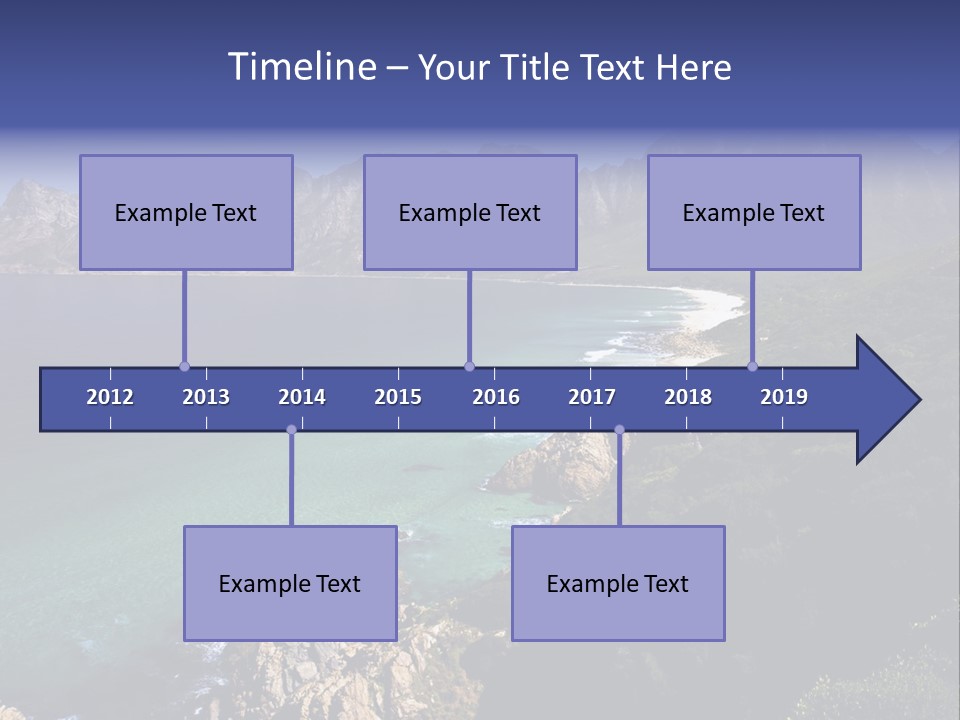 Gordons Bay Near Cape Town South Africa PowerPoint Template