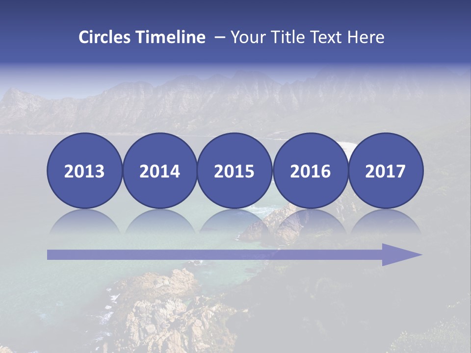 Gordons Bay Near Cape Town South Africa PowerPoint Template