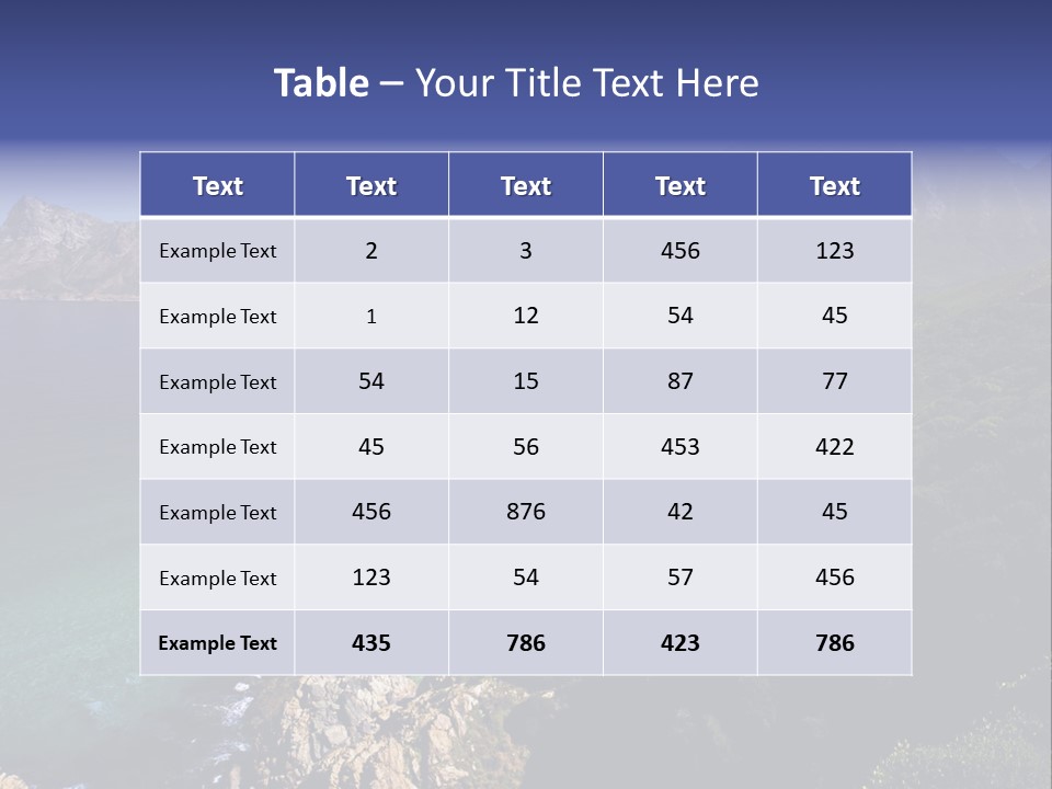 Gordons Bay Near Cape Town South Africa PowerPoint Template