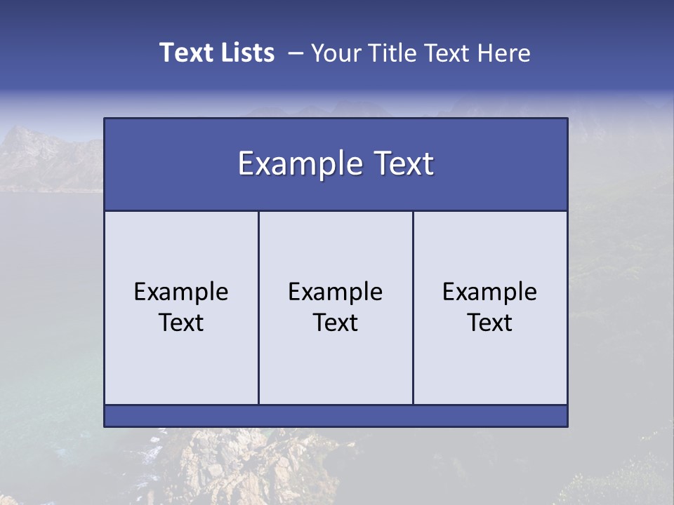 Gordons Bay Near Cape Town South Africa PowerPoint Template