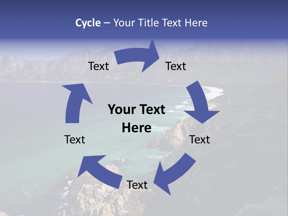 Gordons Bay Near Cape Town South Africa PowerPoint Template