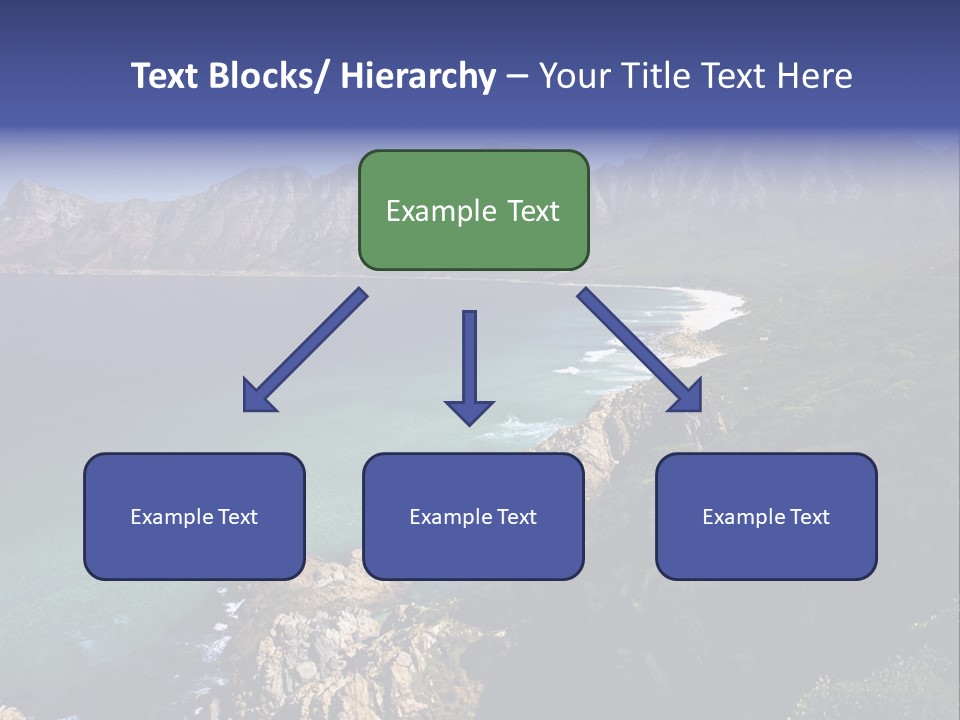 Gordons Bay Near Cape Town South Africa PowerPoint Template