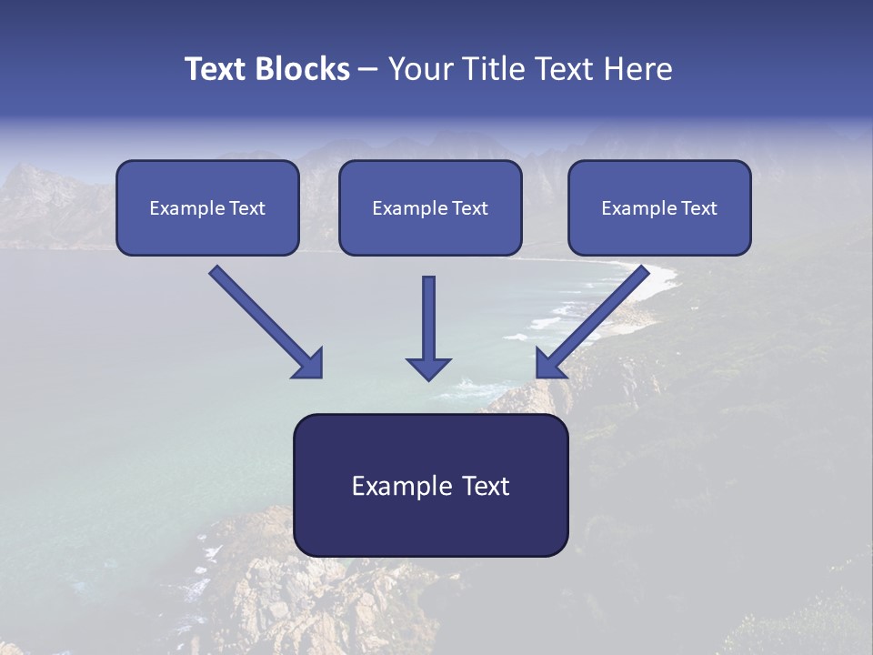 Gordons Bay Near Cape Town South Africa PowerPoint Template