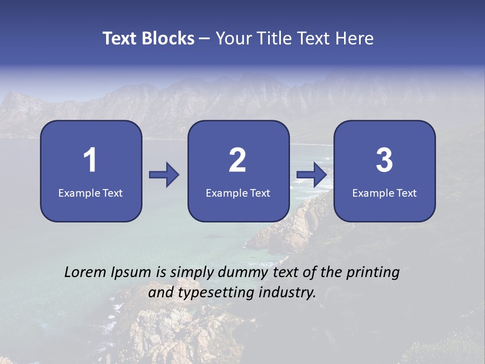 Gordons Bay Near Cape Town South Africa PowerPoint Template