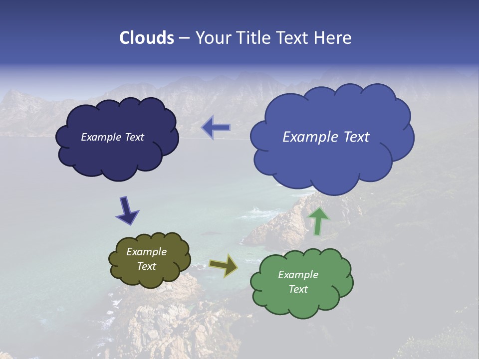 Gordons Bay Near Cape Town South Africa PowerPoint Template