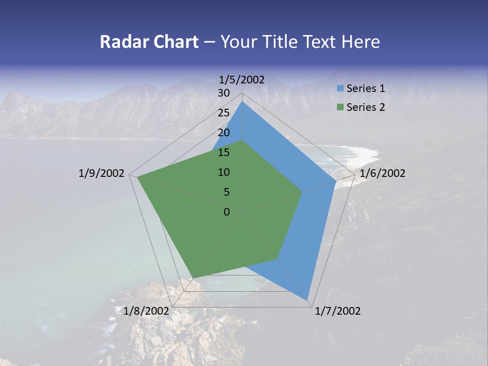 Gordons Bay Near Cape Town South Africa PowerPoint Template