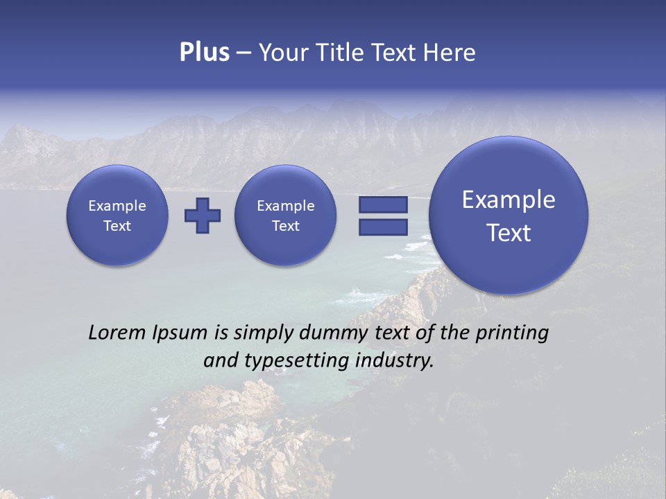 Gordons Bay Near Cape Town South Africa PowerPoint Template