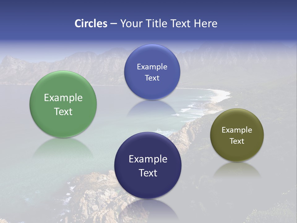 Gordons Bay Near Cape Town South Africa PowerPoint Template