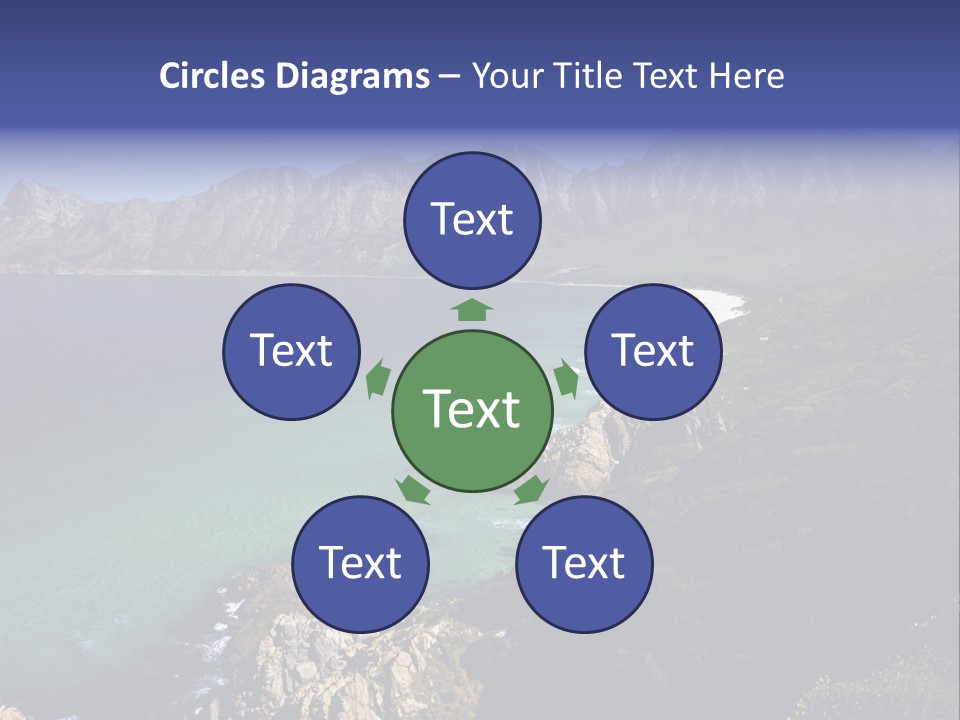 Gordons Bay Near Cape Town South Africa PowerPoint Template