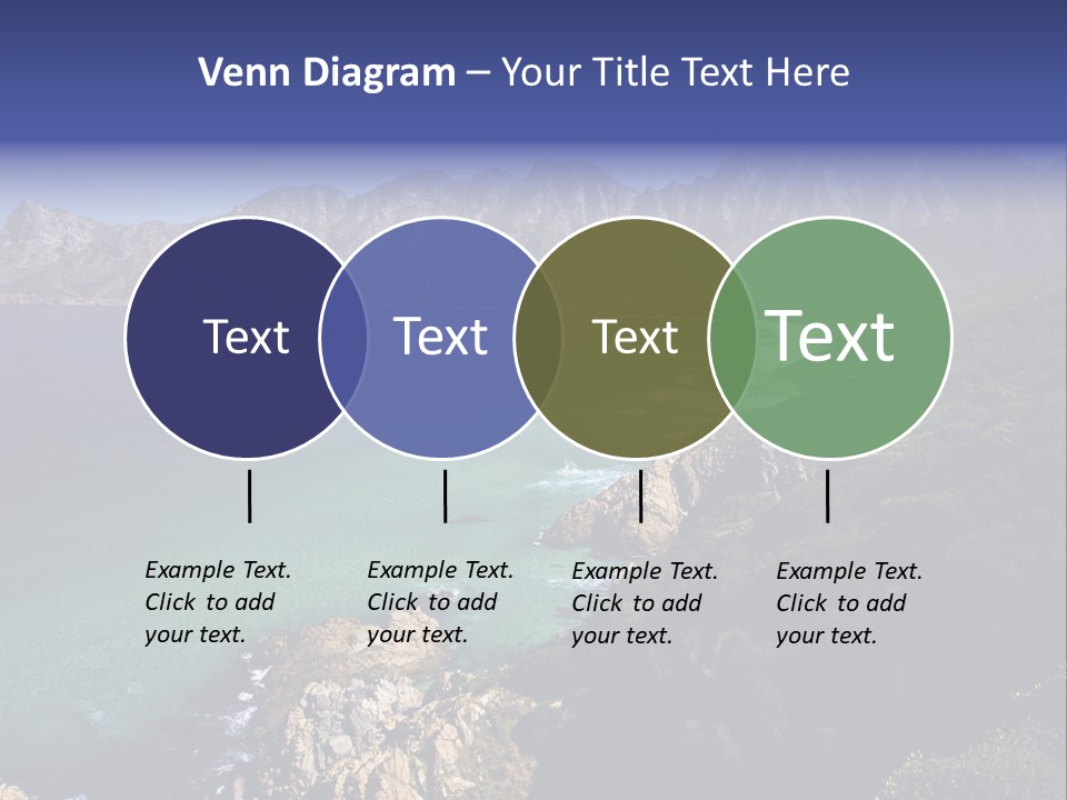 Gordons Bay Near Cape Town South Africa PowerPoint Template