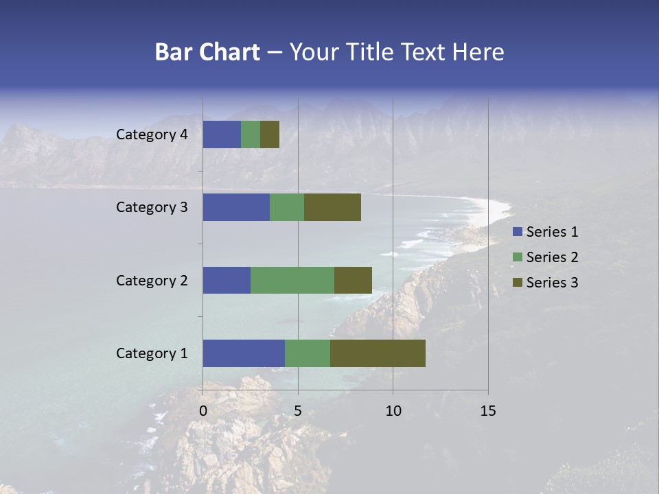 Gordons Bay Near Cape Town South Africa PowerPoint Template