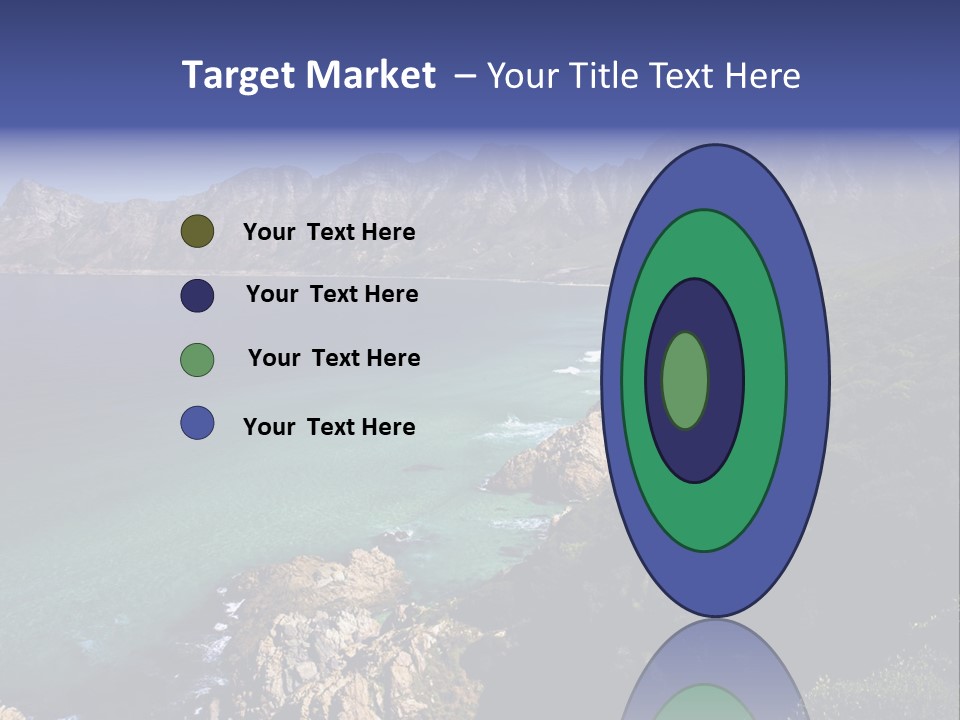 Gordons Bay Near Cape Town South Africa PowerPoint Template