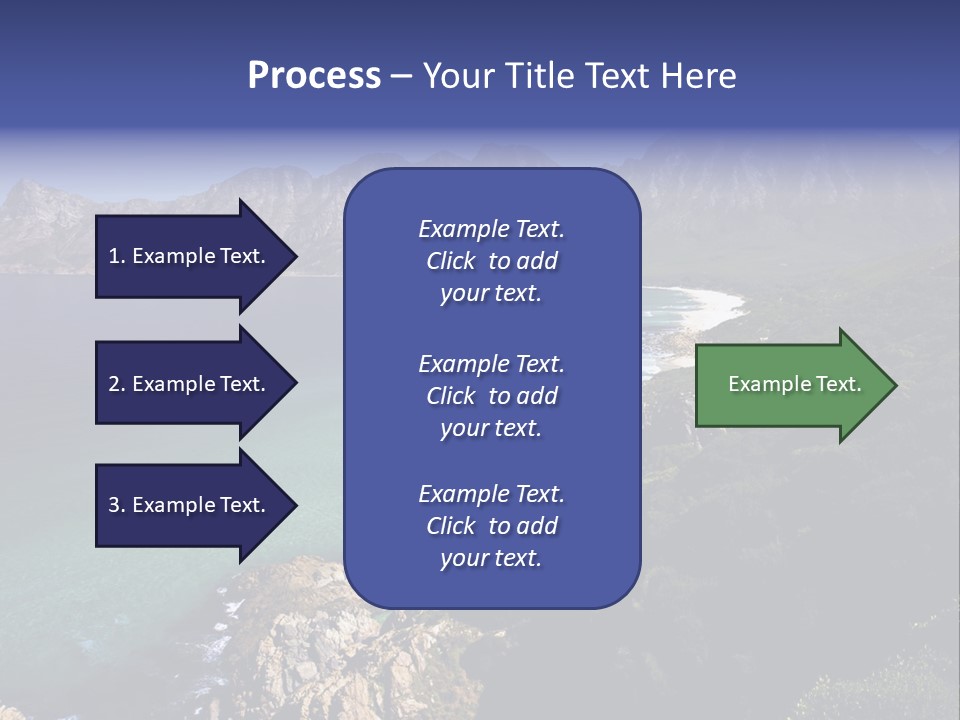 Gordons Bay Near Cape Town South Africa PowerPoint Template