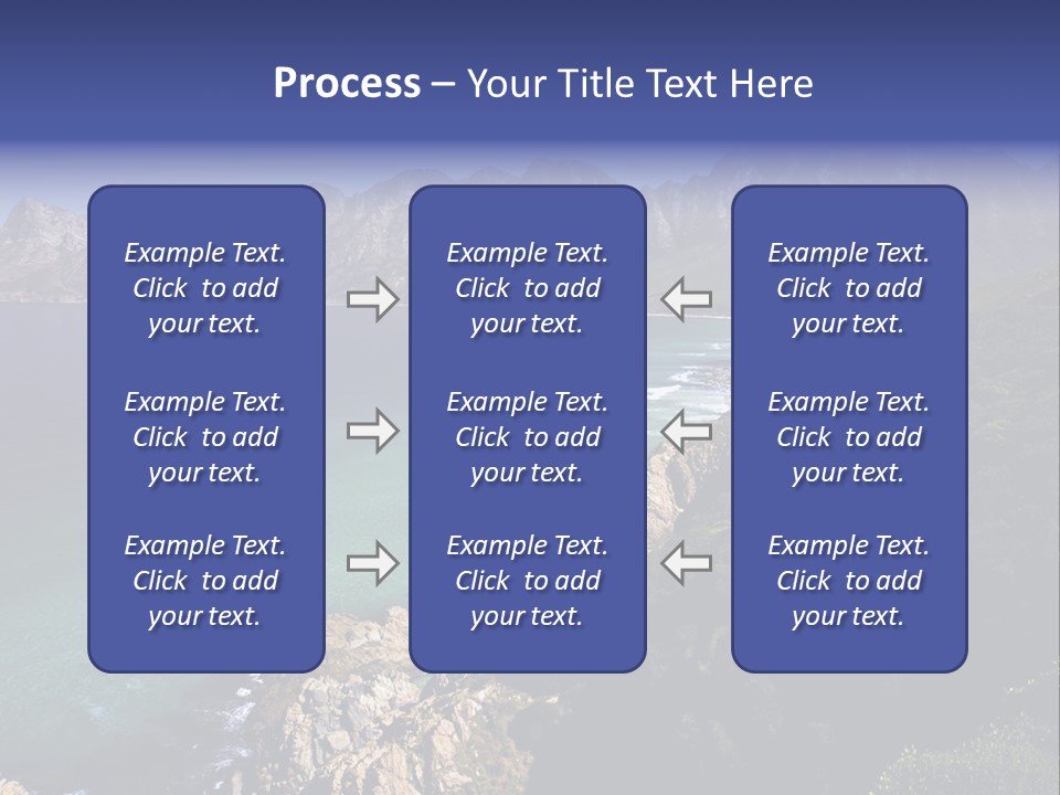 Gordons Bay Near Cape Town South Africa PowerPoint Template
