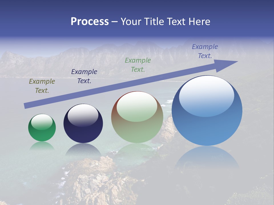 Gordons Bay Near Cape Town South Africa PowerPoint Template