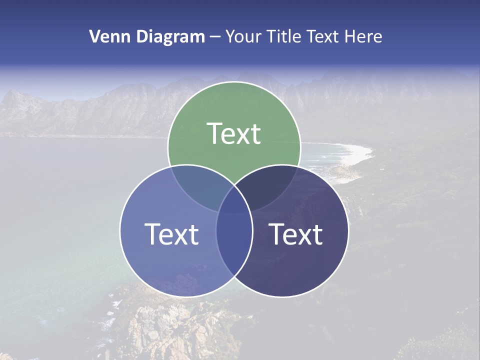 Gordons Bay Near Cape Town South Africa PowerPoint Template