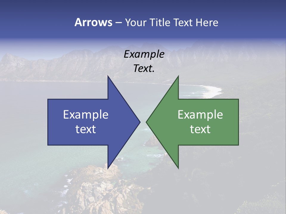 Gordons Bay Near Cape Town South Africa PowerPoint Template