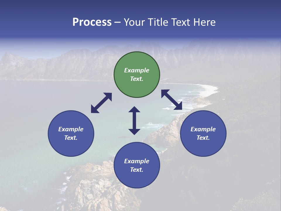 Gordons Bay Near Cape Town South Africa PowerPoint Template