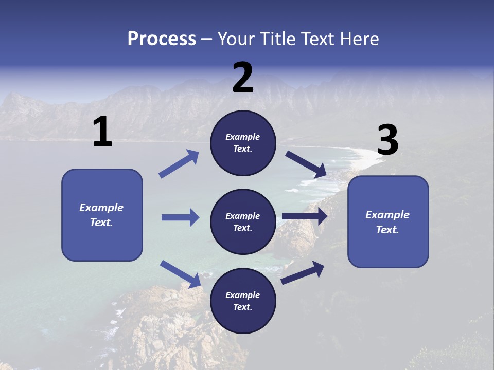 Gordons Bay Near Cape Town South Africa PowerPoint Template
