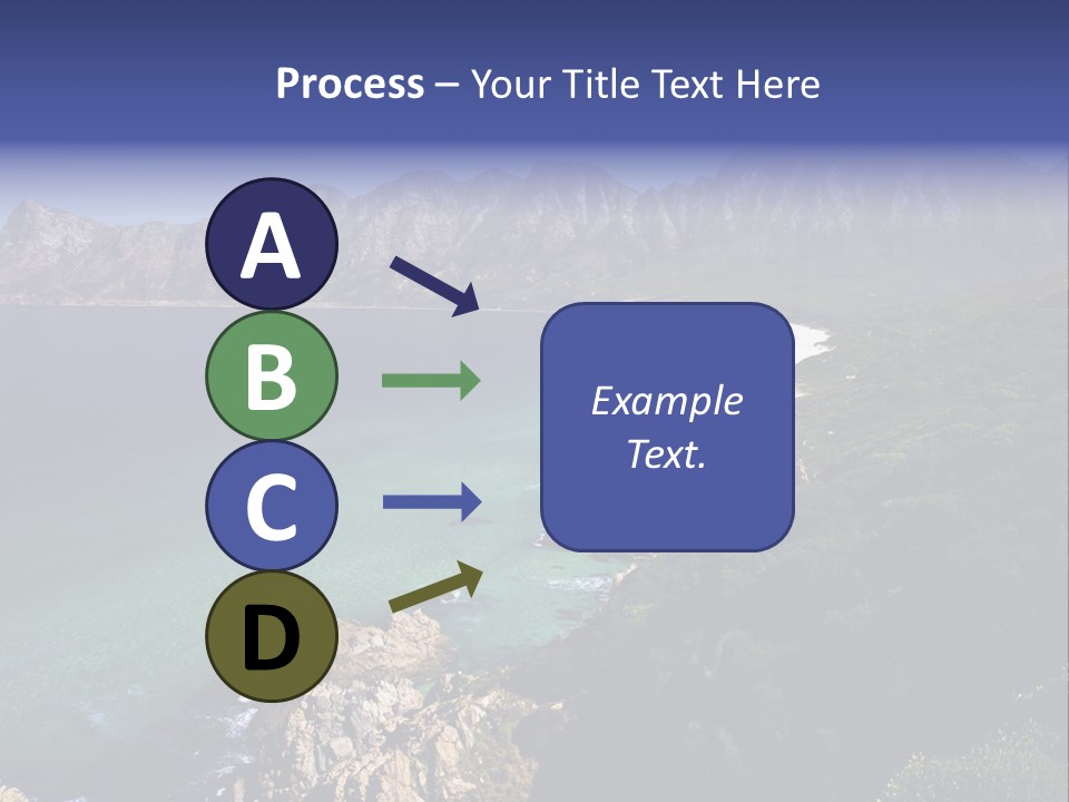 Gordons Bay Near Cape Town South Africa PowerPoint Template