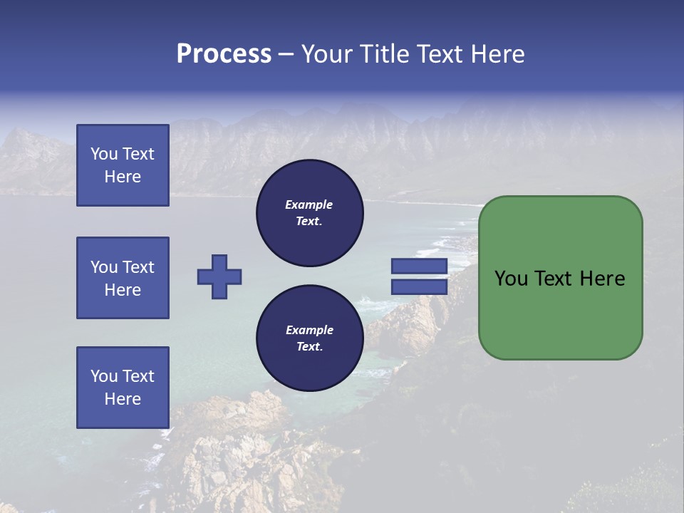 Gordons Bay Near Cape Town South Africa PowerPoint Template