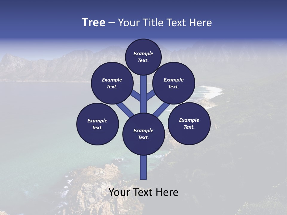 Gordons Bay Near Cape Town South Africa PowerPoint Template