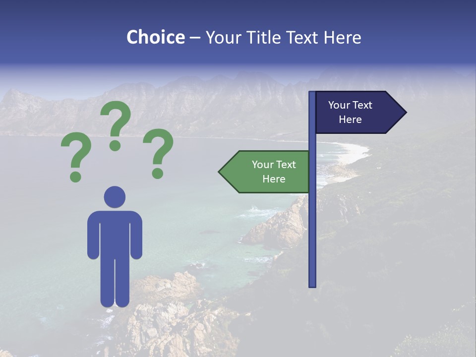 Gordons Bay Near Cape Town South Africa PowerPoint Template