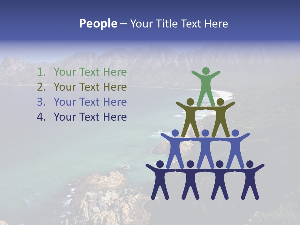 Gordons Bay Near Cape Town South Africa PowerPoint Template