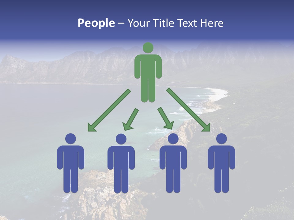 Gordons Bay Near Cape Town South Africa PowerPoint Template