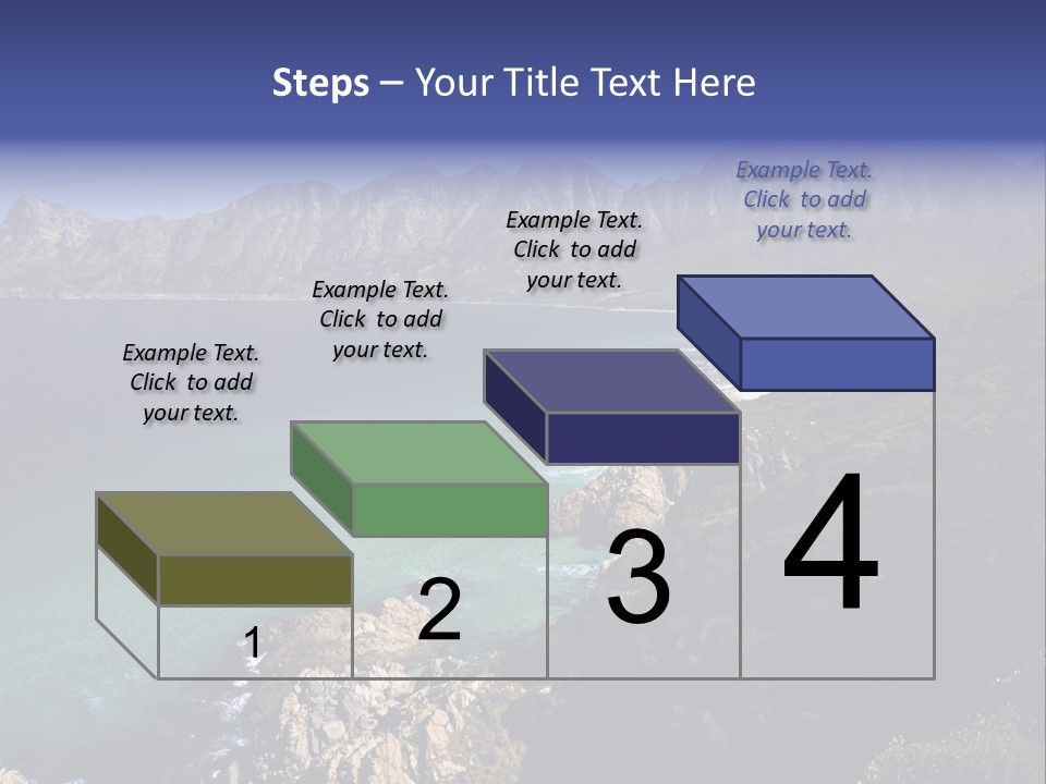 Gordons Bay Near Cape Town South Africa PowerPoint Template