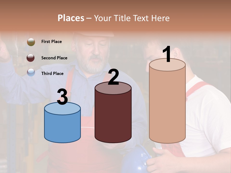 A View Of A Senior Engineer Training A Newly Hired Employee. PowerPoint Template
