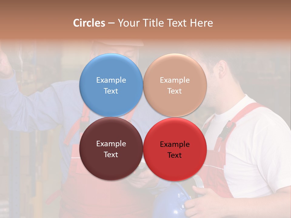A View Of A Senior Engineer Training A Newly Hired Employee. PowerPoint Template