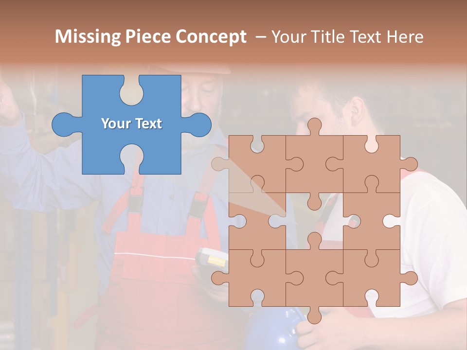 A View Of A Senior Engineer Training A Newly Hired Employee. PowerPoint Template