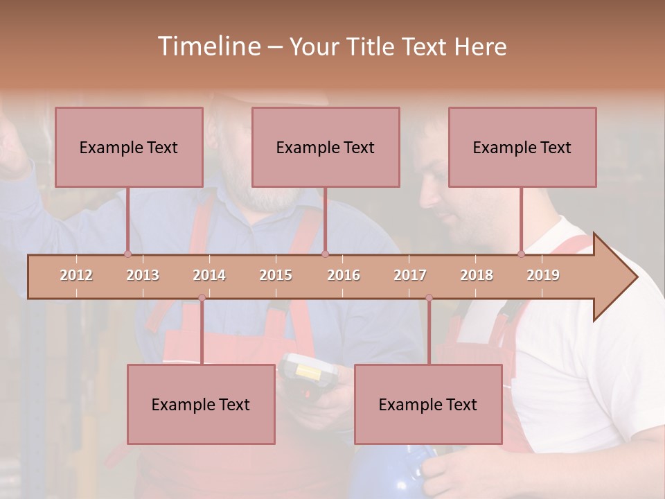 A View Of A Senior Engineer Training A Newly Hired Employee. PowerPoint Template