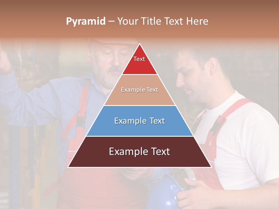 A View Of A Senior Engineer Training A Newly Hired Employee. PowerPoint Template